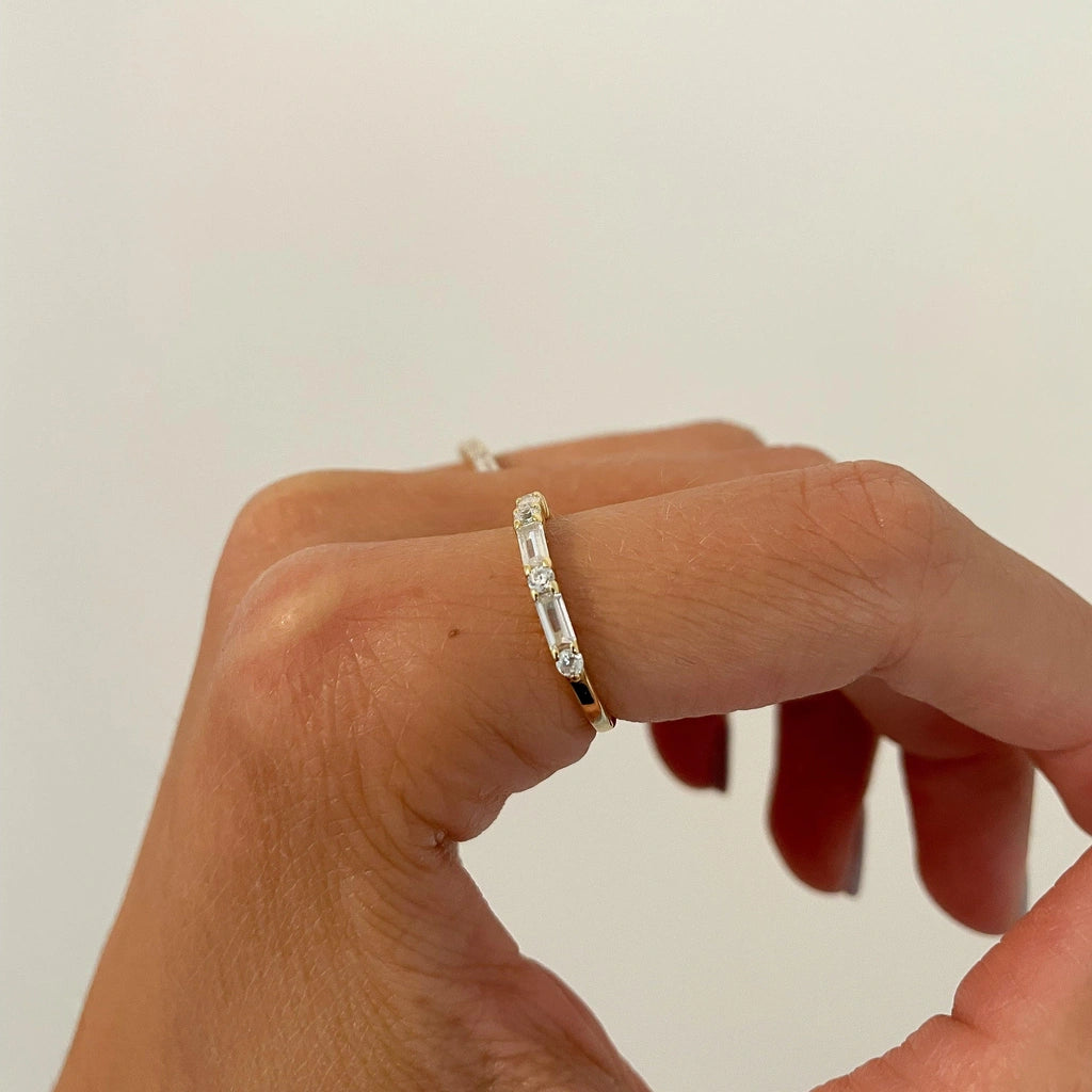 Woman's Stackable Baguette Ring