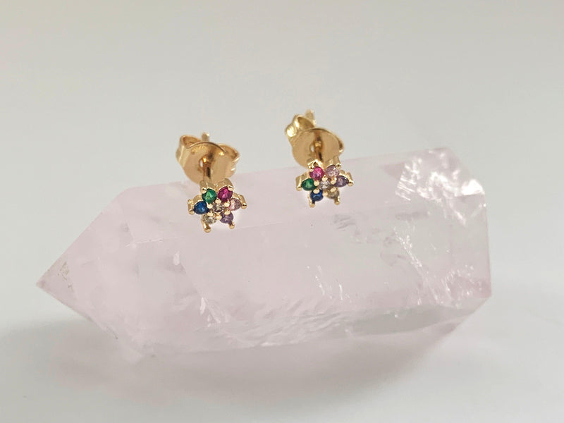 Rainbow Stud Earrings