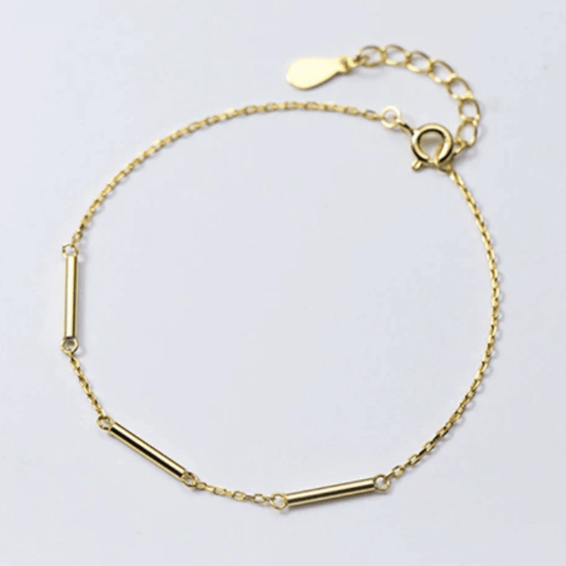 Minimalist Gold Vermeil Bracelet in Sterling Silver