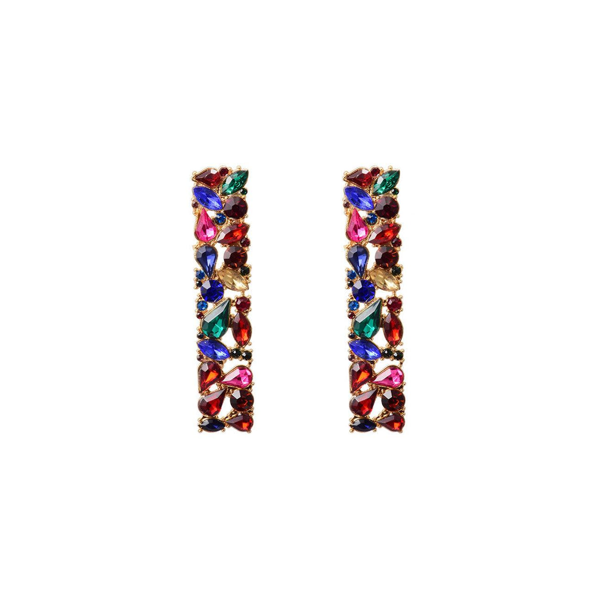 Multicolour Rhinestone Earrings