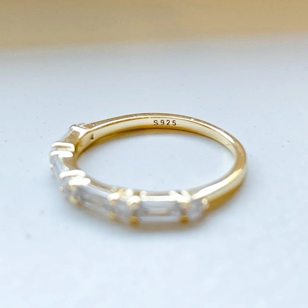 Diamond Baguette Ring Displayed