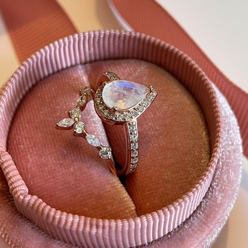 Moonsstone Ring Stack In Box
