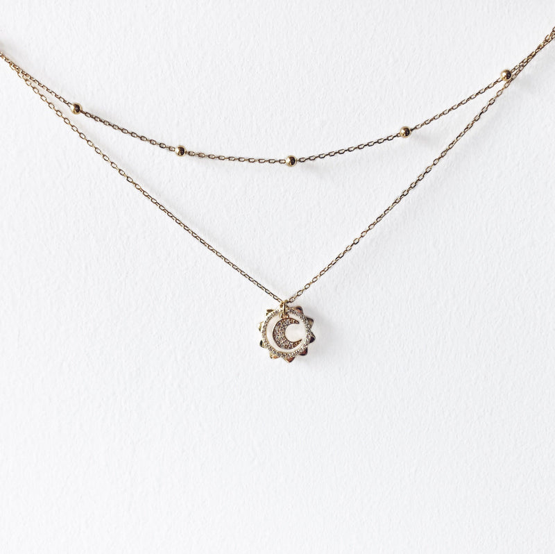 Moon Phases Necklace - 14K Gold Vermeil - Bohemian Guru