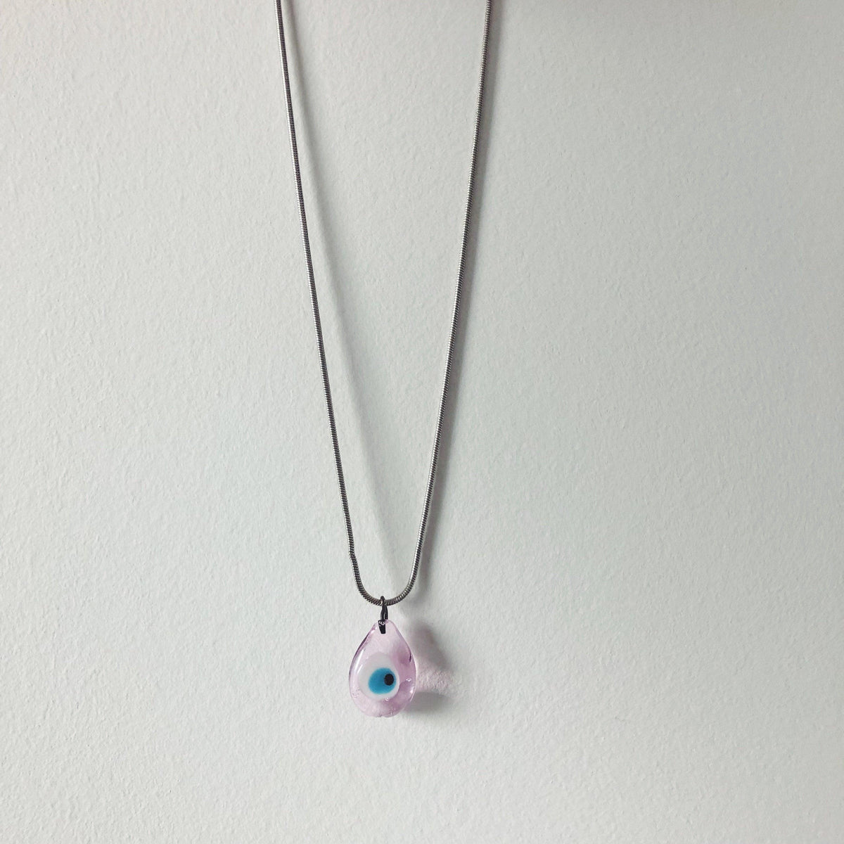 Evil Eye Pink Necklace