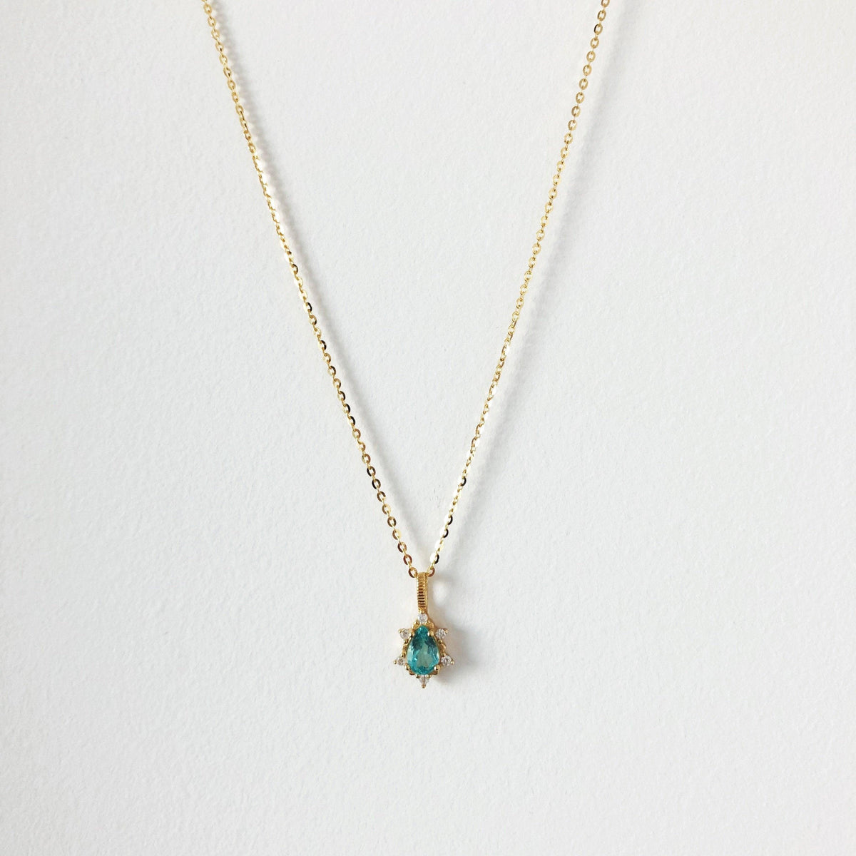 Blue Apatite Stone Necklace