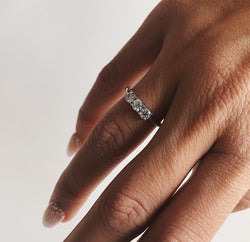 Moissanite White Gold Ring