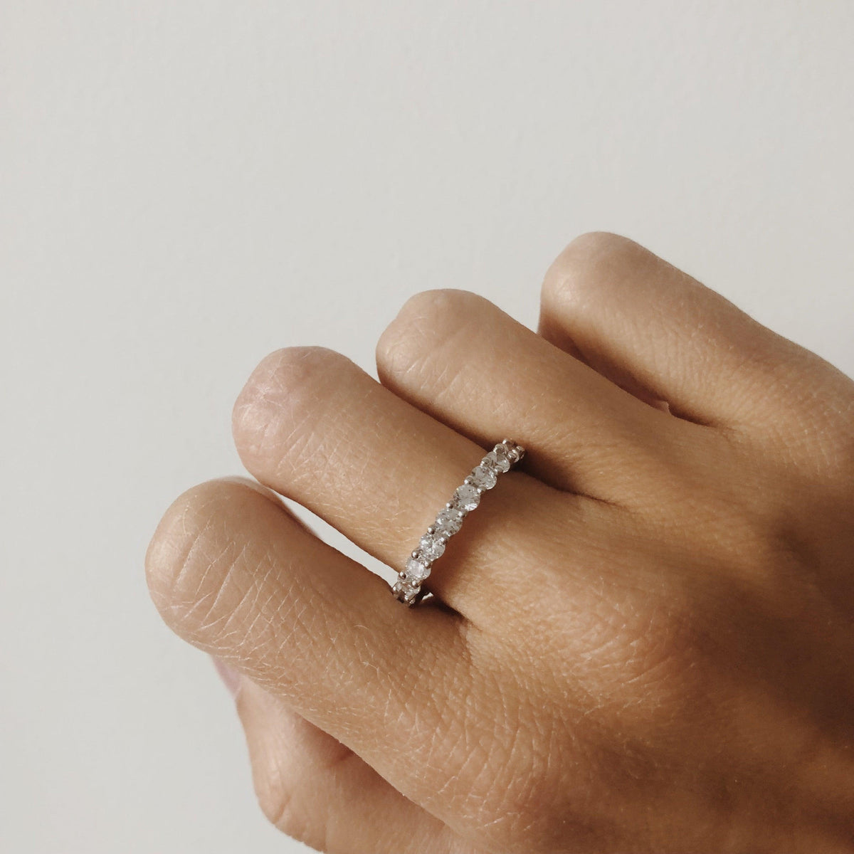 Stackable Ring Band In 925 Sterling Silver