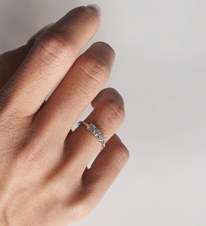 White Gold Ring 14K