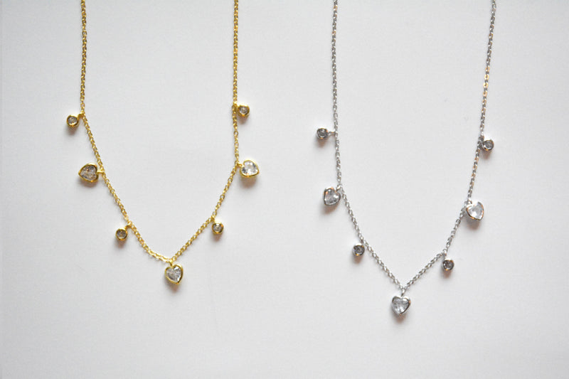 Heart Charm Necklace Options