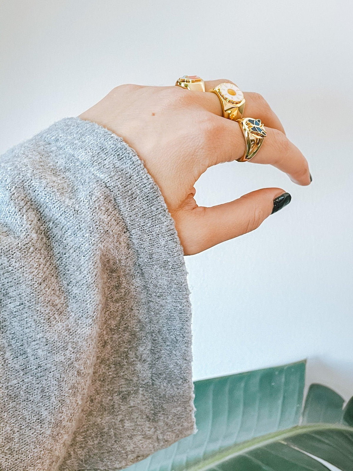 Chunky Butterfly Ring in Gold and Silver