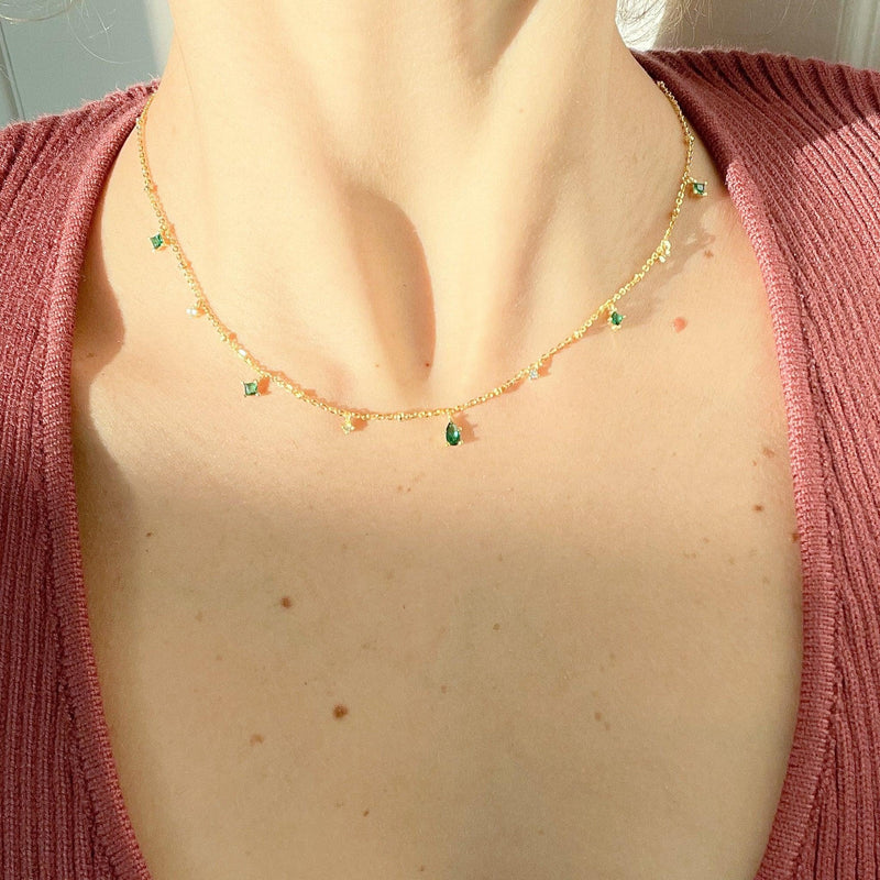 Women's Gold Plated Sterling Silver Necklace