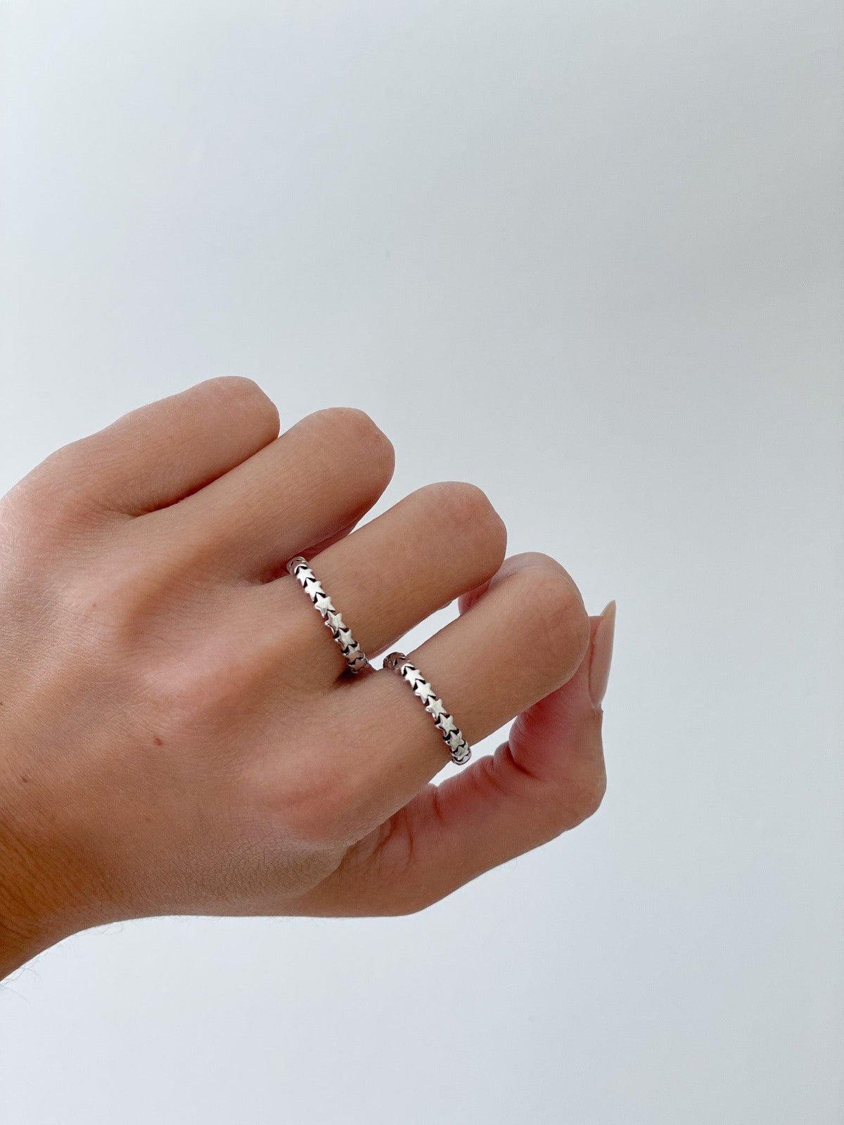 Silver Dainty Star Ring