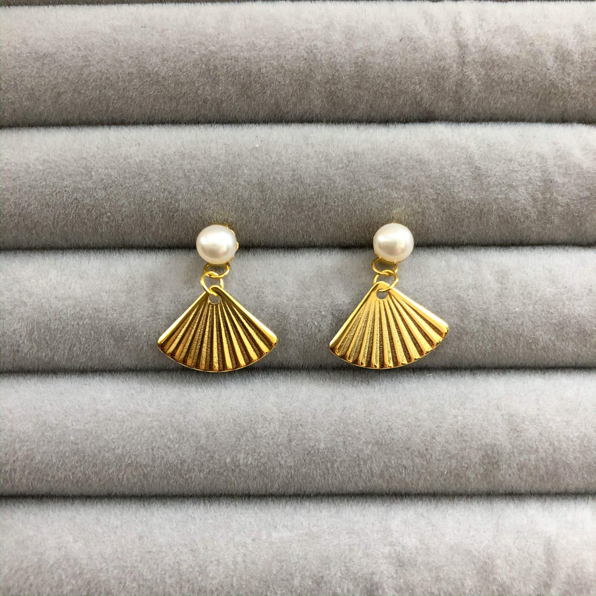 Gold Shell Earrings