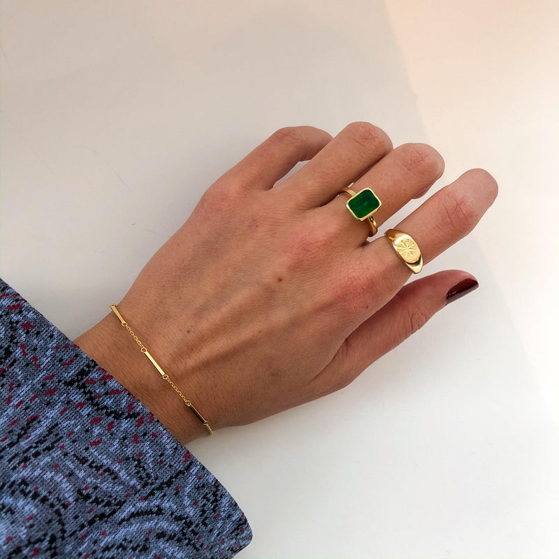 Small and Dainty Gold Vermeil Bracelet in Sterling Silver