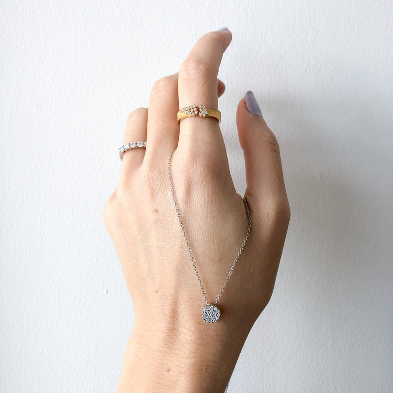 Shimmer Necklace In 925 Sterling Silver