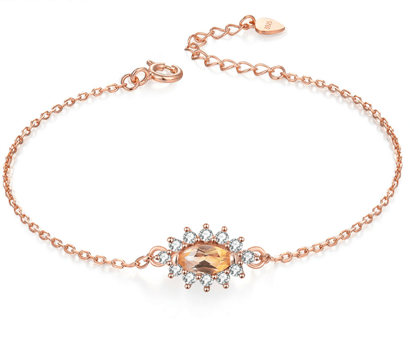 Citrine Charm Bracelet