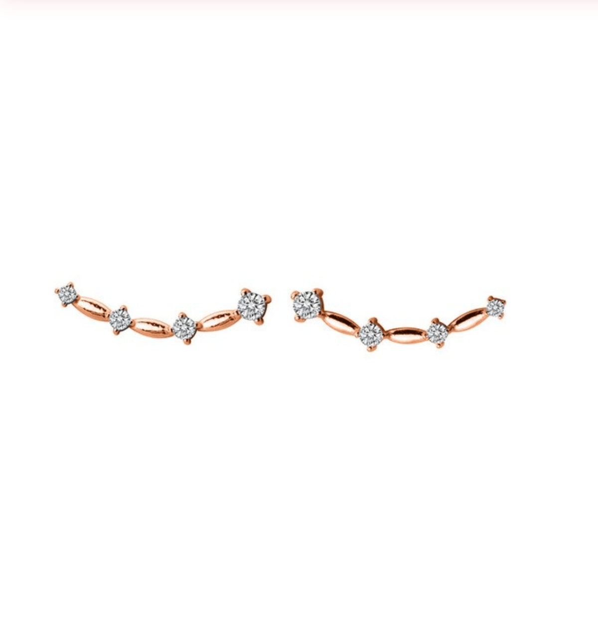 Rose Gold Constellation Stud Earrings