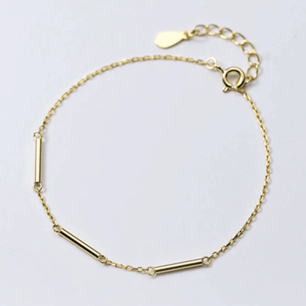 Minimalist Gold Vermeil Bracelet in Sterling Silver