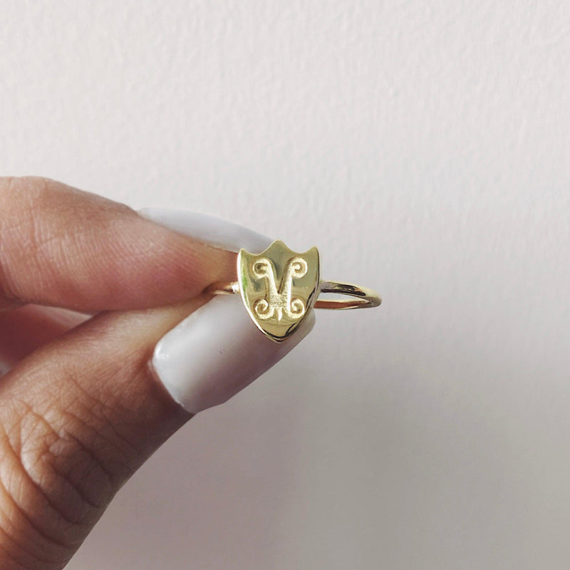 Wild Babe - 14K Gold Vermeil Ring - Bohemian Guru