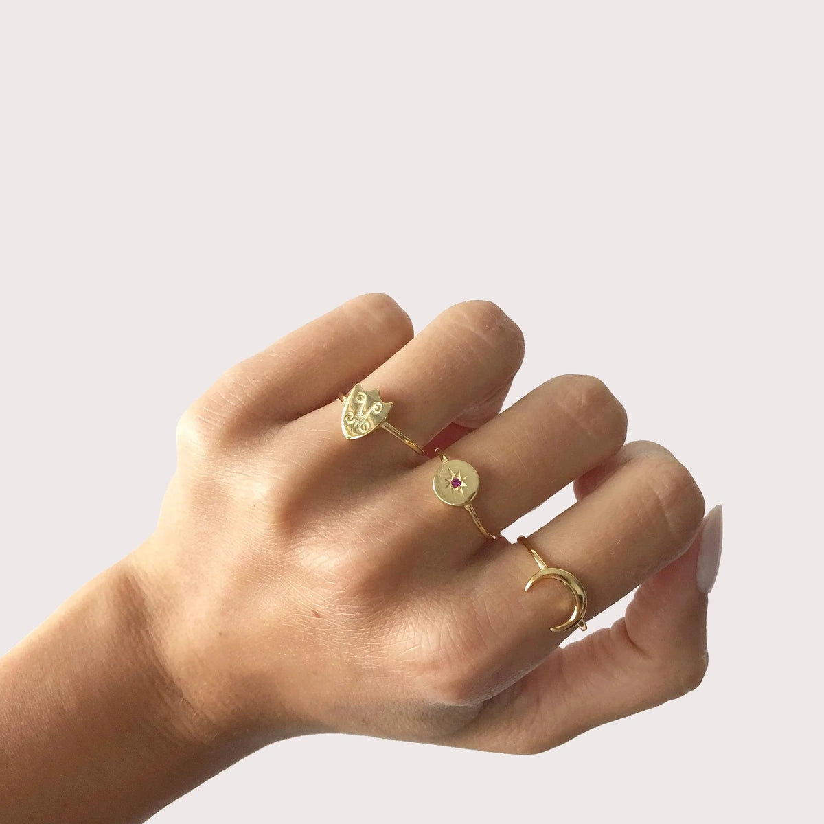 Delicate Dainty Harmony Ring in Gold Vermeil