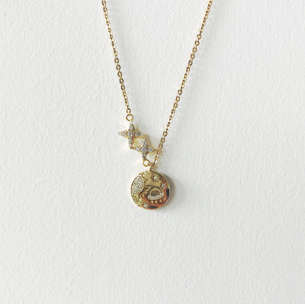 Solar Eclipse - 14K Gold Vermeil - Bohemian Guru